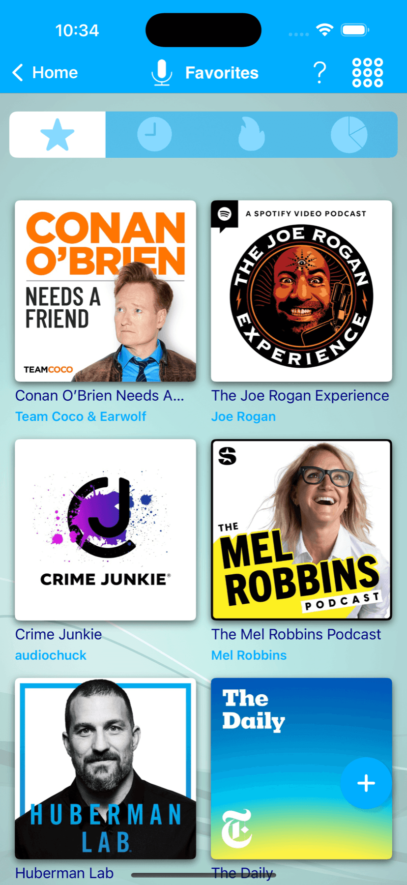 Podcast browser in iCarMode